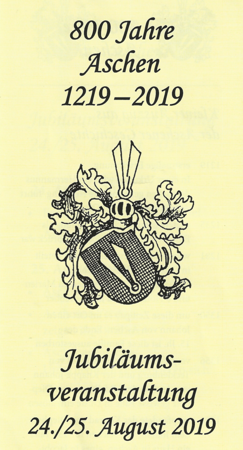 Titel Flyer 800 Jahre Aschen
